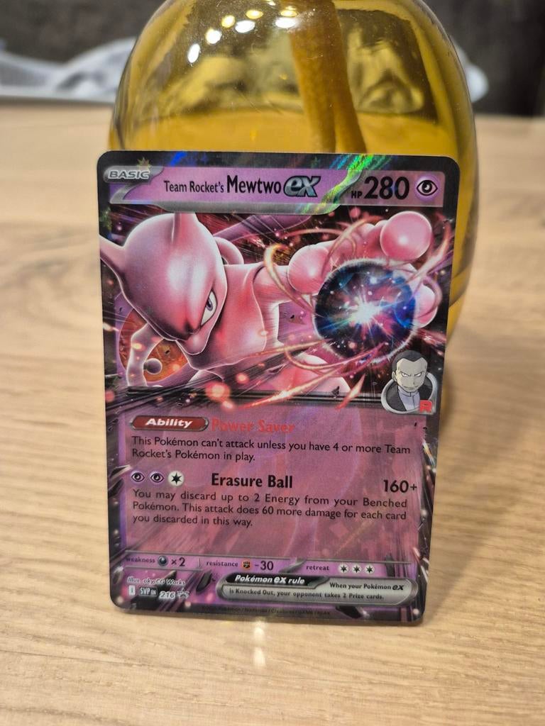 Team Rocket's Mewtwo EX 216 promo, Ophalen of Verzenden, Nieuw