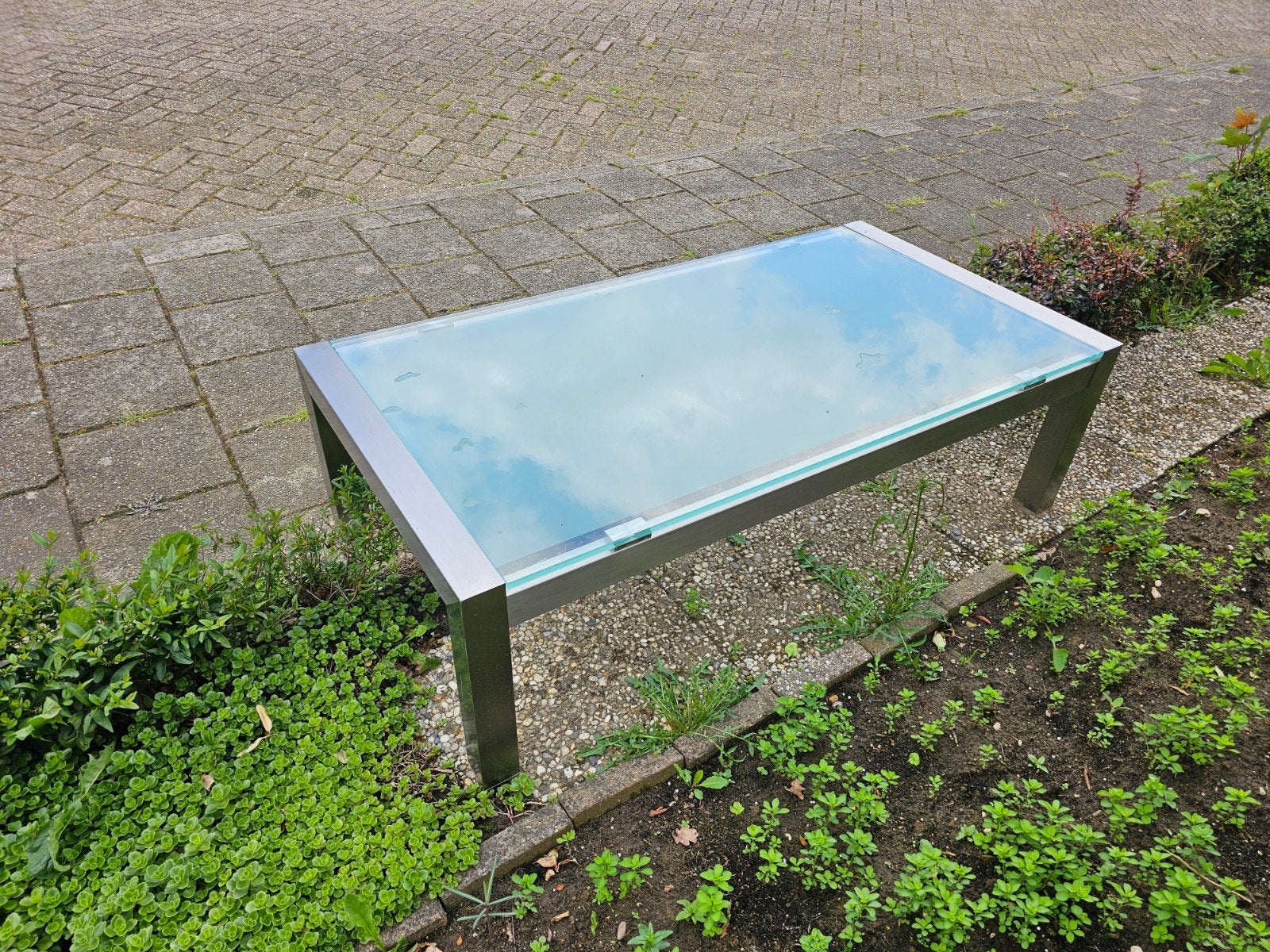 Glazen rvs salontafel en vaatwasser en koelkast, 200 liter of meer, Ophalen of Verzenden, Zonder vriesvak, 160 cm of meer