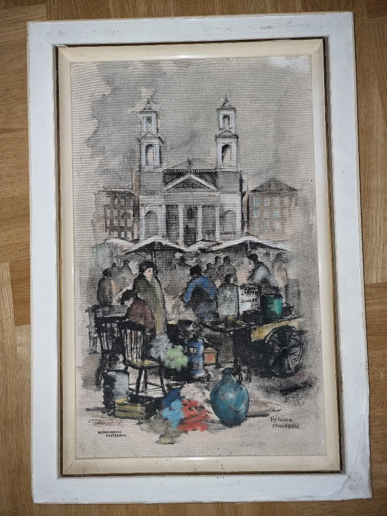 Herman Moerkerk  Waterlooplein Amsterdam, Ophalen