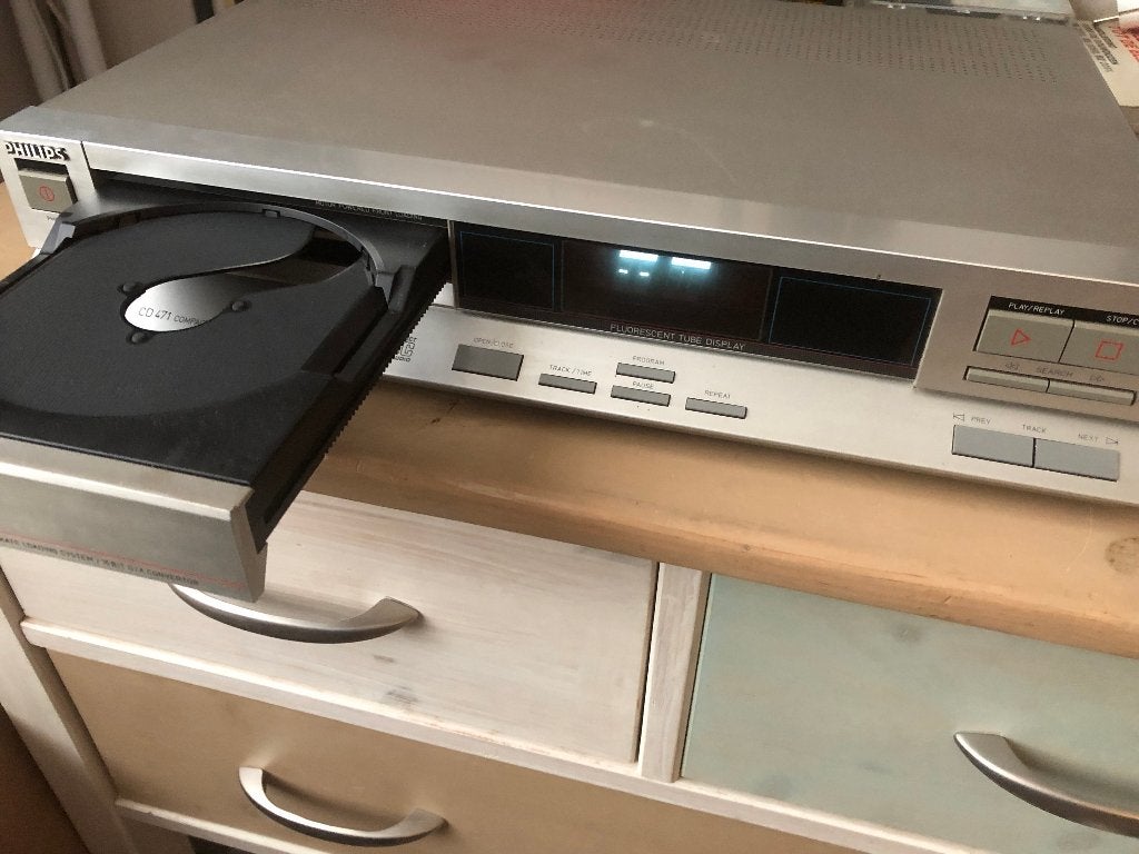 cd-speler Philips CD471 in chroom, Ophalen of Verzenden, Gebruikt, Philips