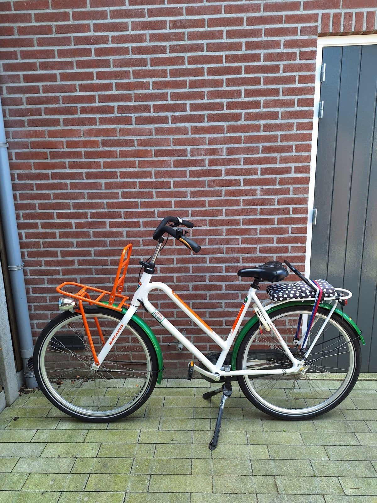 Batavus postcode loterij stationsfiets / caferacer 3 versn., Fietsen en Brommers, Fietsen | Dames | Damesfietsen, Ophalen, Terugtraprem