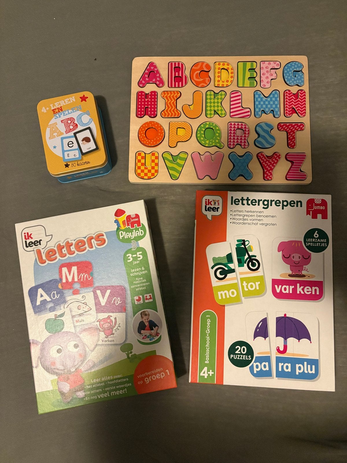 Educatieve Spelletjes: Letters (oa ik leer…), Ophalen of Verzenden, Zo goed als nieuw, Taal en Lezen