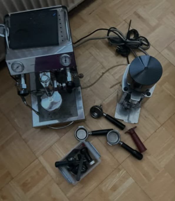 Vibiemme Domobar Super-Compleet barista pakket en maler🇮🇹, Witgoed en Apparatuur, Koffiezetapparaten, Ophalen of Verzenden, Zo goed als nieuw