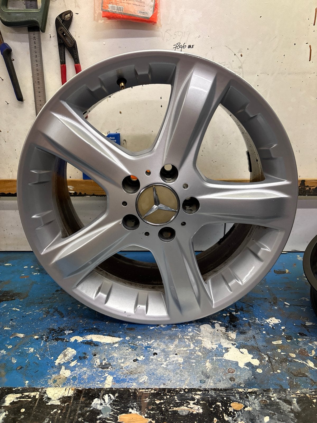 17 inch Lichtmetalen Velgen 5x112 Mercedes/Audi/VW, Auto-onderdelen, Ophalen, Gebruikt, Velg(en), 17 inch