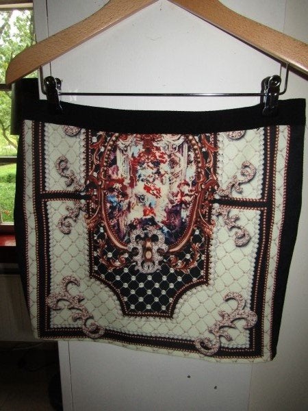 E662 VERA & LUCY mt M rok zwart beige, Maat 38/40 (M), Verzenden, Zwart, Zo goed als nieuw