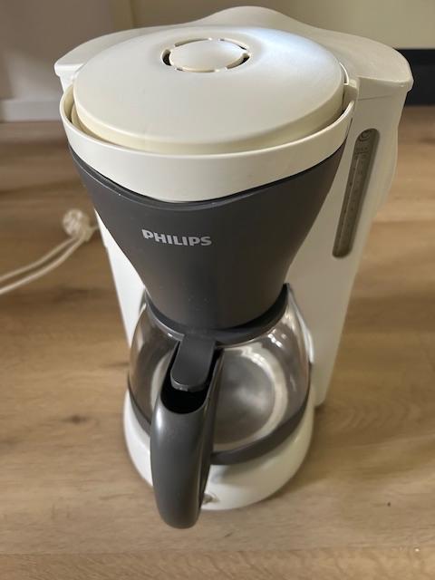 Philips Koffiezetapparaat - Wit/Grijs, Witgoed en Apparatuur, Koffiezetapparaten, Ophalen, Afneembaar waterreservoir, Gebruikt