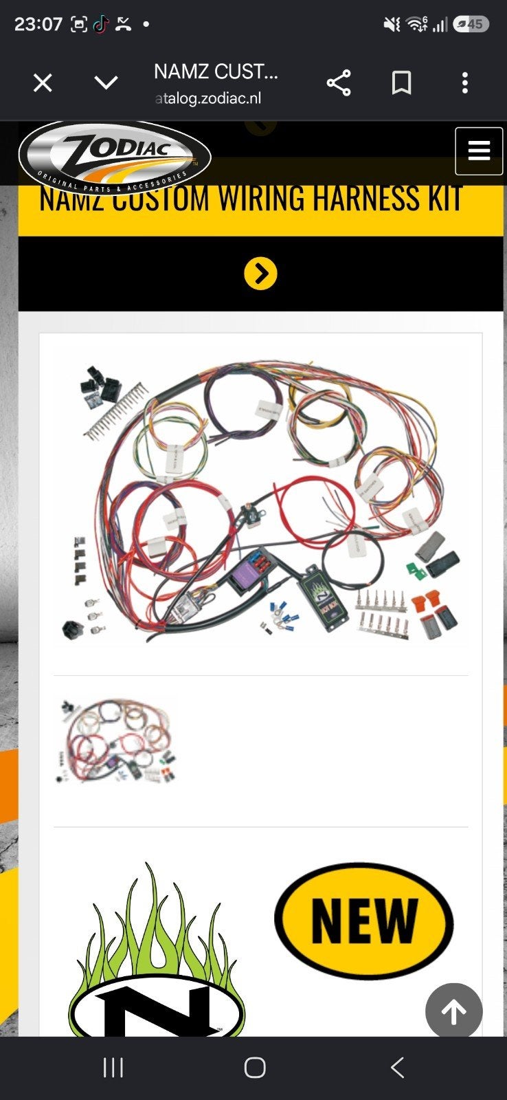 Namz Custom Kabelboom Kit voor Motorfietsen, Motoren, Ophalen of Verzenden, Nieuw