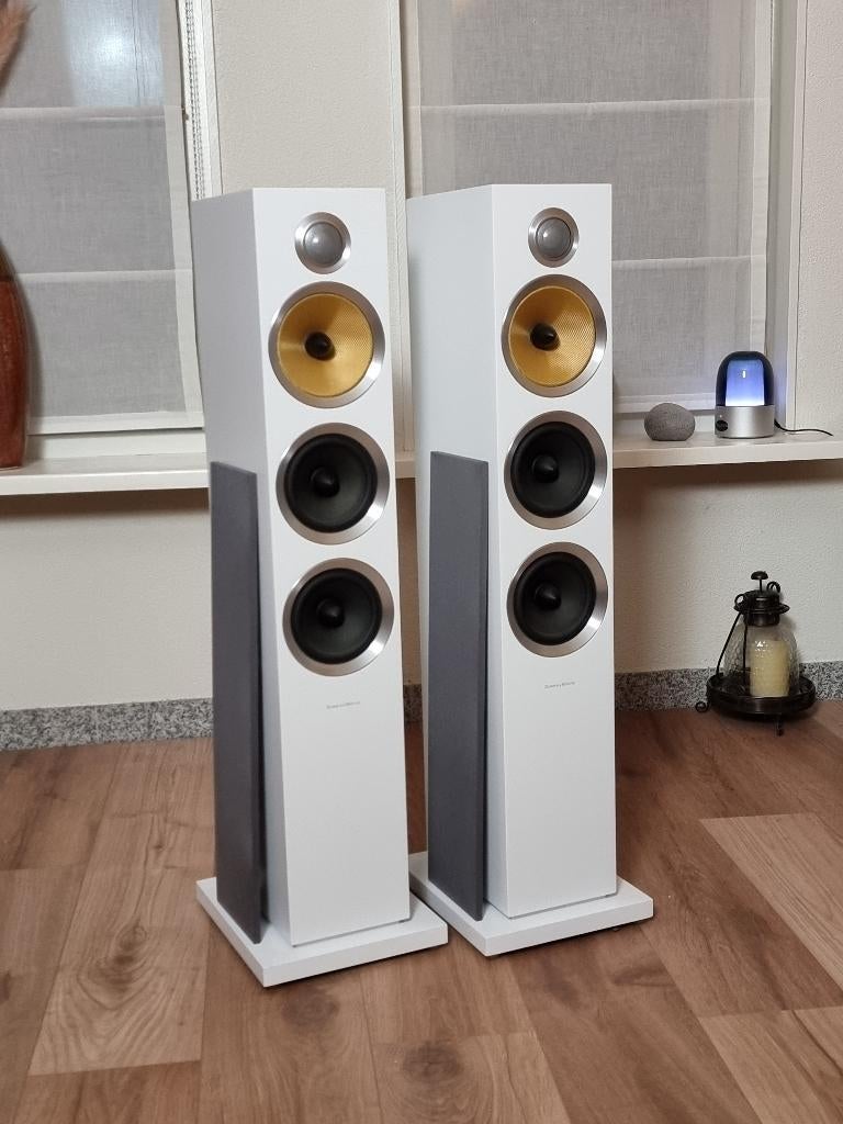 B&W CM8 S2 Vloerstaande Luidsprekers Bowers & Wilkins, Audio, Tv en Foto, Luidsprekers, Zo goed als nieuw, Front, Rear of Stereo speakers