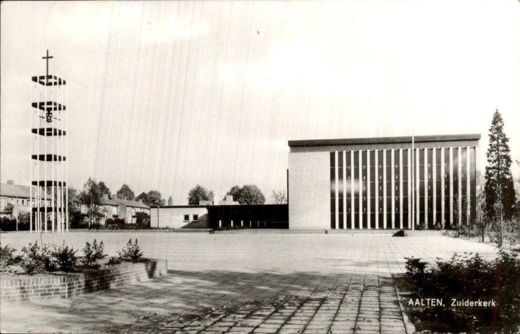 Aalten - Zuiderkerk - Voorgevel, Ophalen of Verzenden, 1960 tot 1980, Gelopen, Gelderland