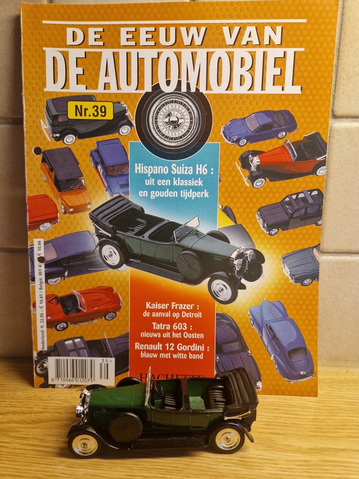 solido hispano suiza H6B 1929 tijdschrift doosje, Ophalen of Verzenden, Zo goed als nieuw, Auto, Solido