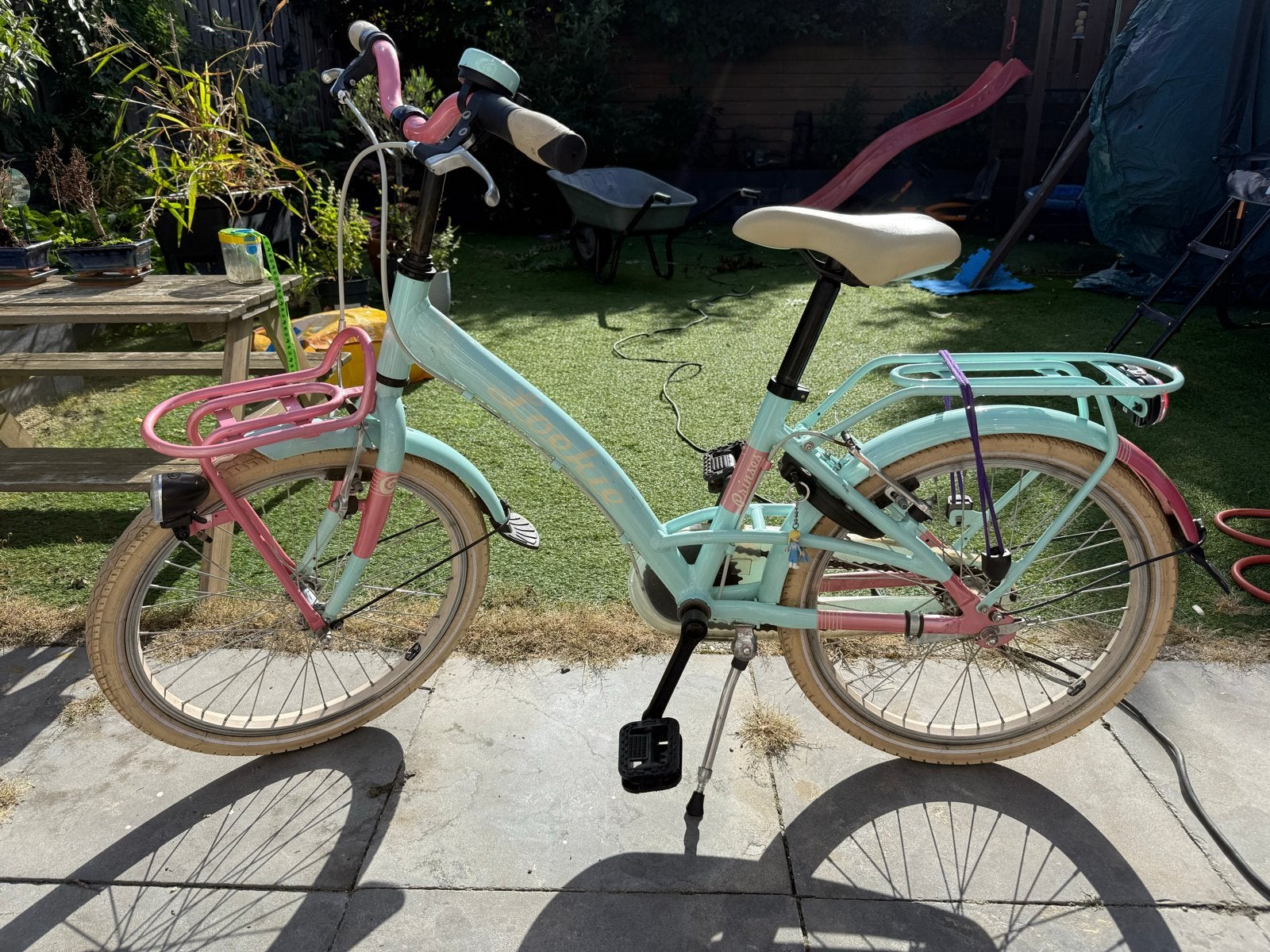 Loekie Prinses kinderfiets 5-8 jaar, 20 inch banden, Ophalen, Gebruikt, Velgrem, 20 inch of meer