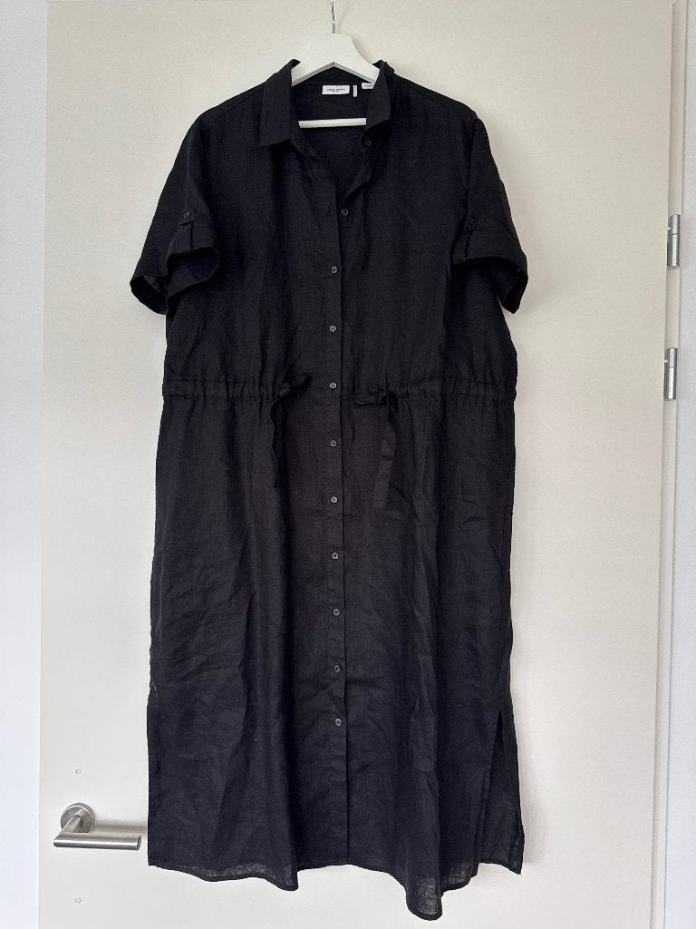Linnen jurk Gerry Weber, maat 46, Kleding | Dames, Zwart, Maat 46/48 (XL) of groter, Ophalen of Verzenden, Zo goed als nieuw
