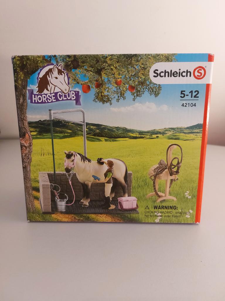 Schleich Horse Club Paardenwasplaats Set 42104, Kinderen en Baby's, Speelgoed | Overig, Ophalen of Verzenden, Zo goed als nieuw