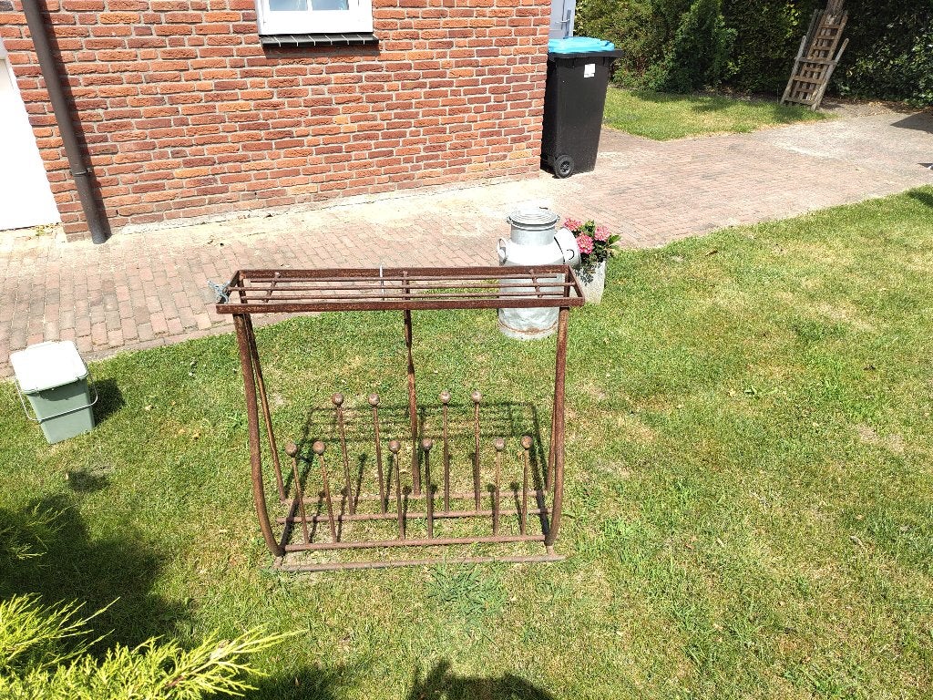metalen klompen/laarzen rek, Tuin en Terras, Ophalen, Gebruikt