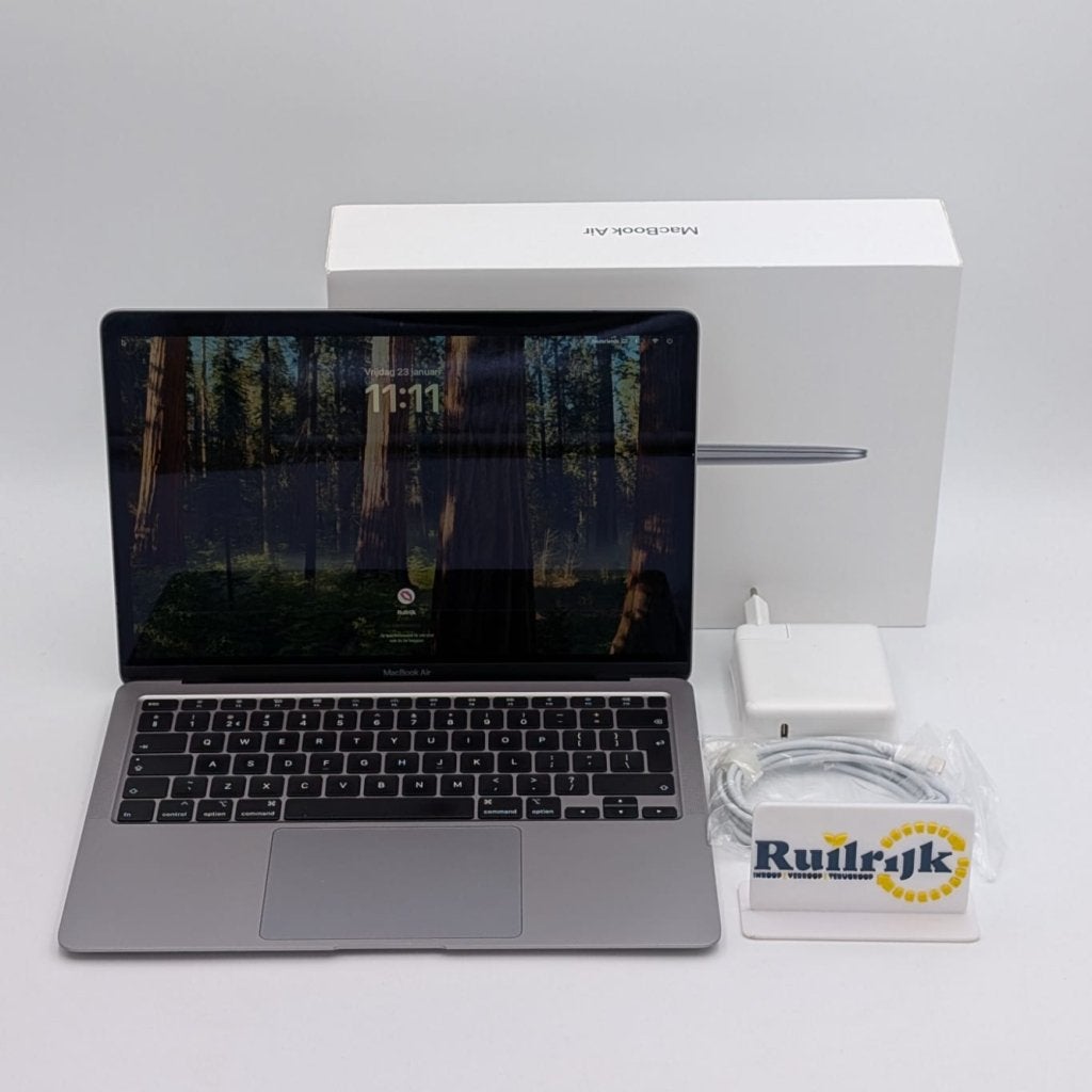 Macbook Air 2020 i5 8Gb 256Gb SSD Complete set in nette staa, Computers en Software, Apple Macbooks, Apple, Zo goed als nieuw