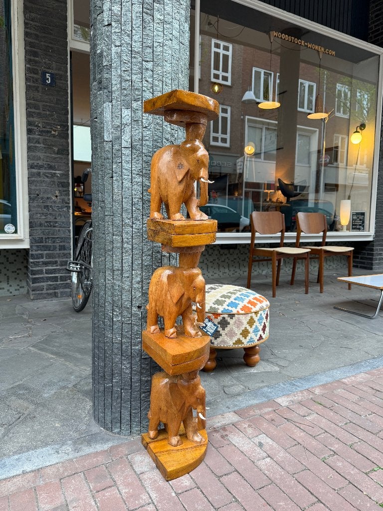 SALE: Antieke, vintage houten bijzettafeltjes, console, Ophalen