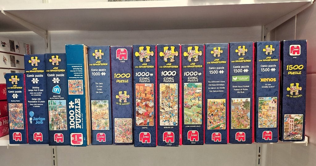 Jan van Haasteren 1000 en 1500 stukjes, Ophalen of Verzenden, 500 t/m 1500 stukjes, Gebruikt, Legpuzzel