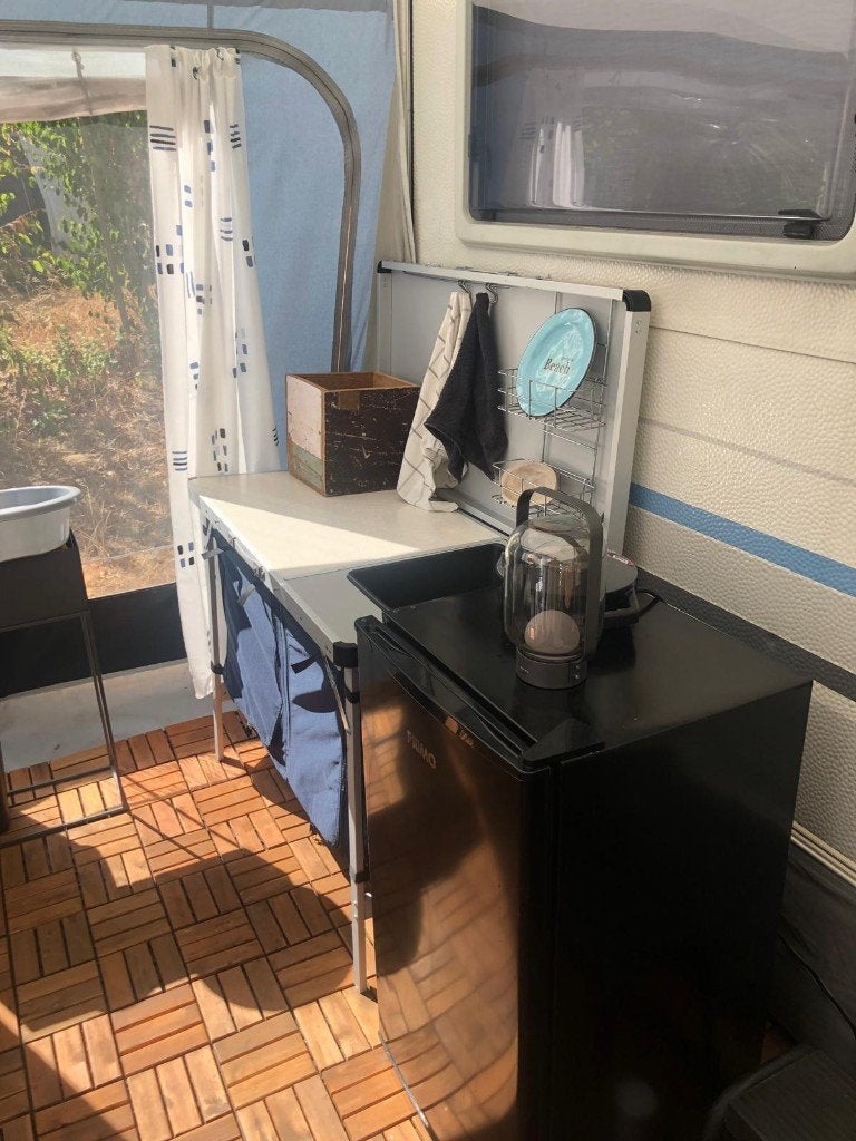 Knaus Azur caravan Walker voortent Molecaten bosbad Hoeven, Caravans en Kamperen, 4 tot 5 meter, Knaus, Tot en met 6, 1000 - 1250 kg
