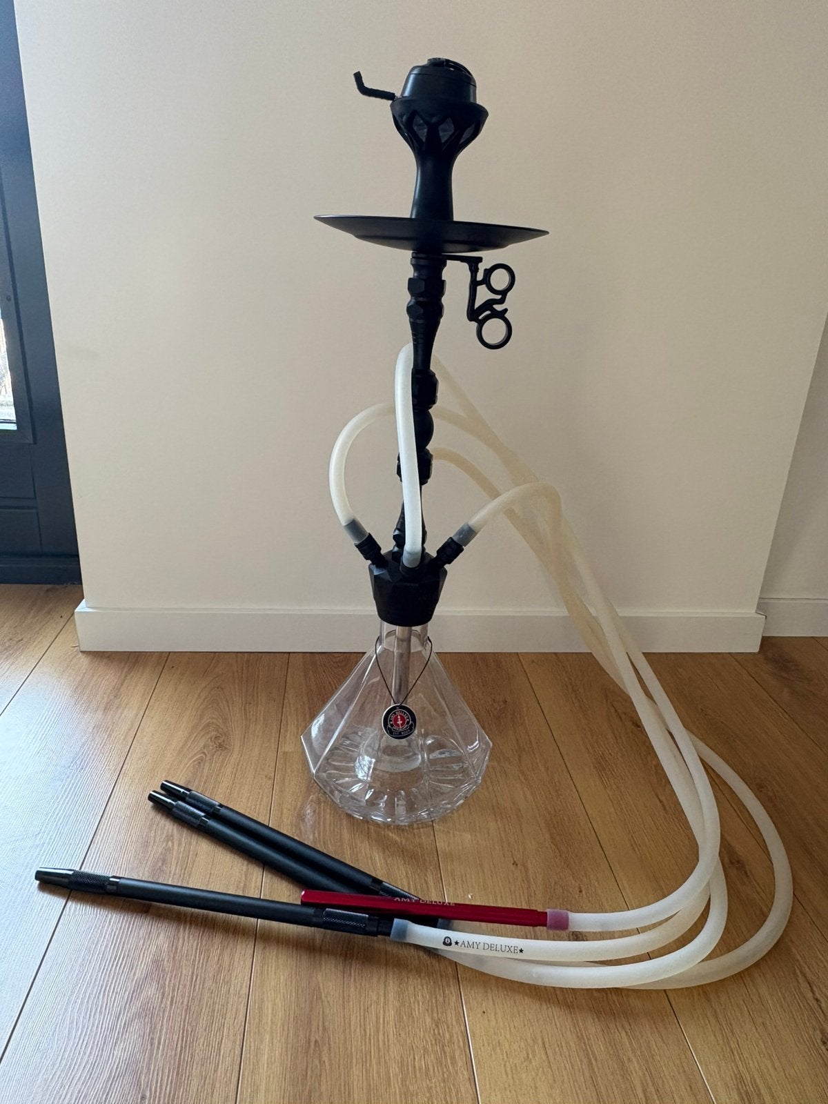 Shisha amy deluxe, Verzamelen, Rookartikelen, Aanstekers en Luciferdoosjes, Ophalen of Verzenden, Zo goed als nieuw, (Water)pijp