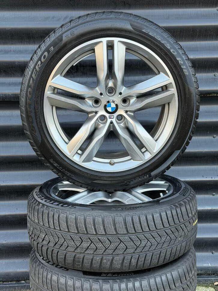 18” Orig Bmw X1 X2 F39 F48 Styling 570M Velgen Winterbanden, Ophalen, 18 inch, Gebruikt, Banden en Velgen