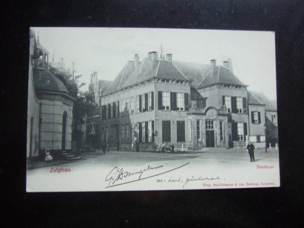ZUTPHEN  =  STADHUIS BRIEFKAART  1904, Ophalen of Verzenden, Voor 1920, Gelopen, Gelderland