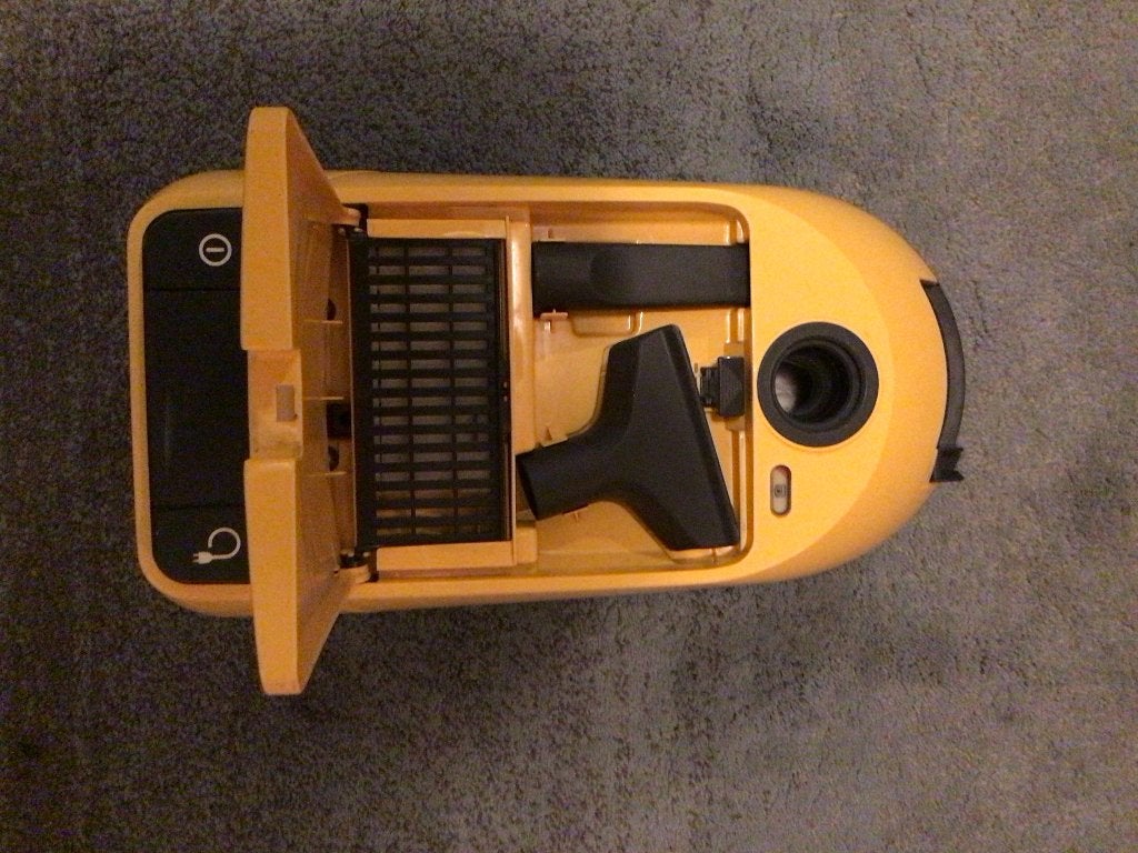 Miele S-246 de luxe air clean plus stofzuiger, 35 cm lengte, Gebruikt, Geschikt voor harde vloeren, Miele, Sledestofzuiger