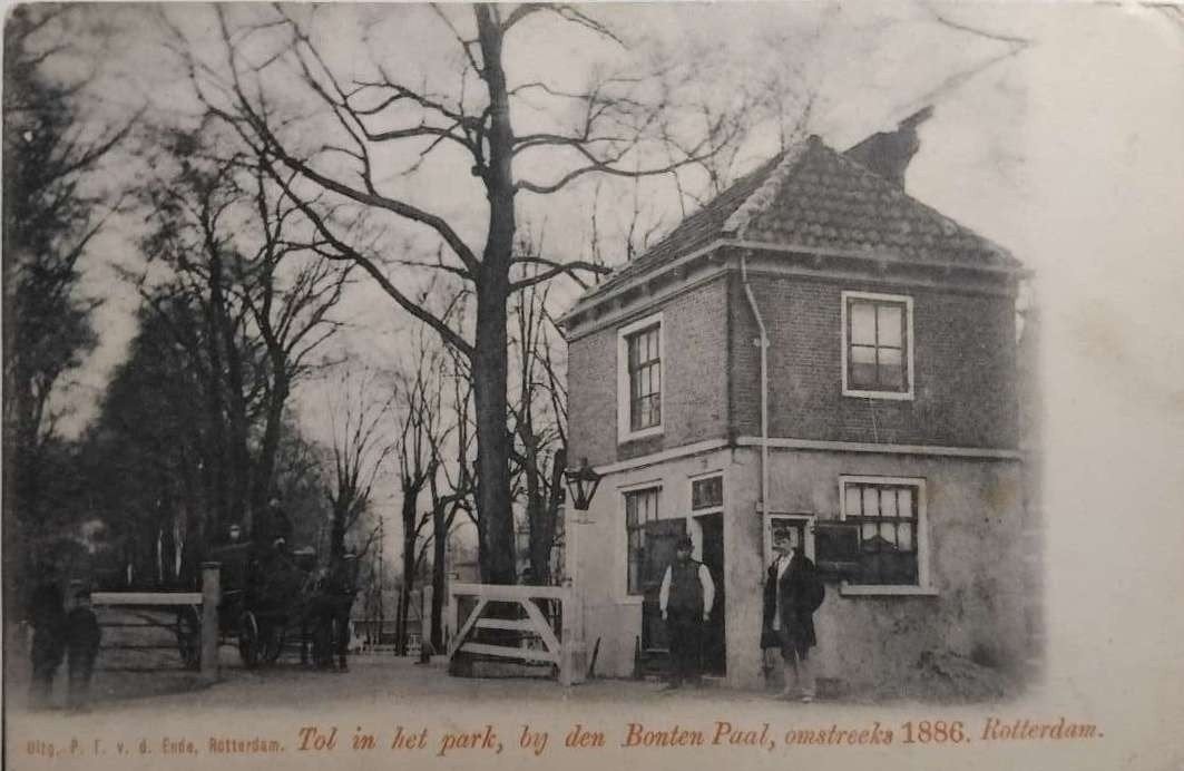 Rotterdam (Zuid-Holland) Tol in het park 1886, Ophalen of Verzenden, Voor 1920, Ongelopen, Zuid-Holland