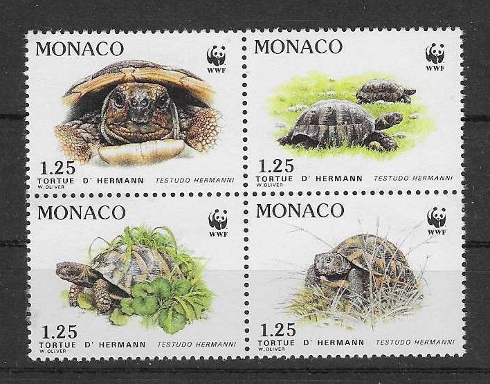hvdhr WWF/WNF 72 schildpadden complete postfrisse serie 1991, Postzegels en Munten, Ophalen of Verzenden, Postfris, Dier of Natuur
