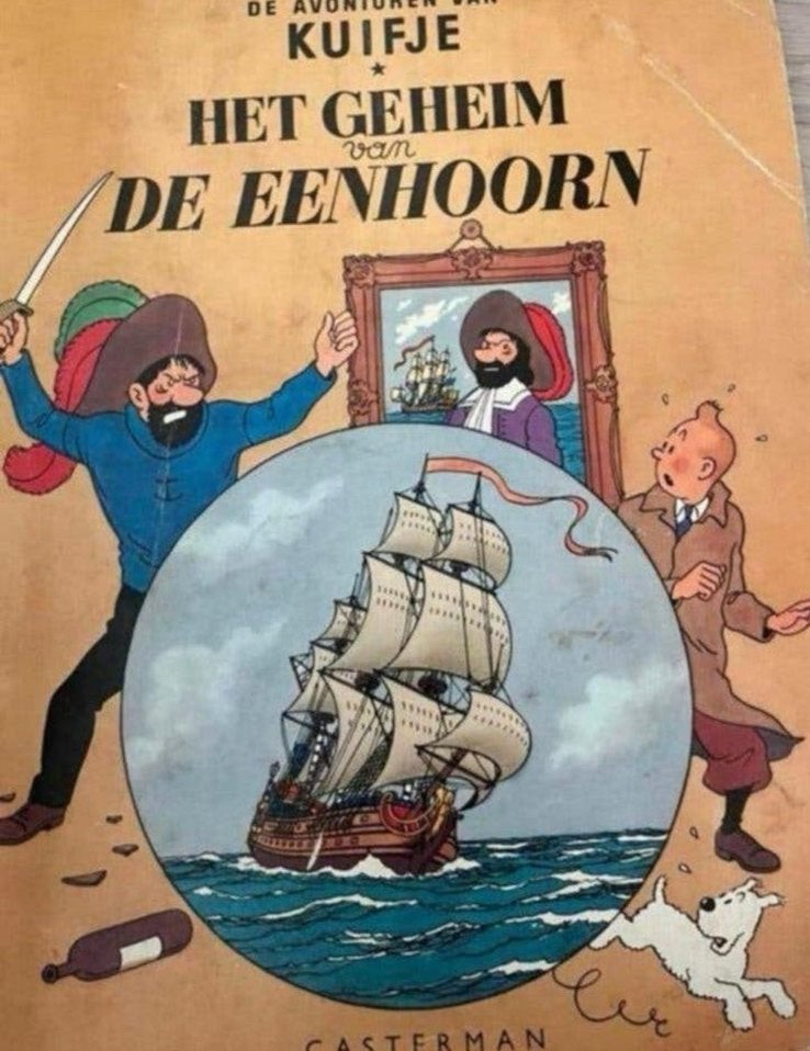 De avonturen van Kuifje - Het geheim van de eenhoorn, Eén stripboek, Ophalen of Verzenden, Gelezen