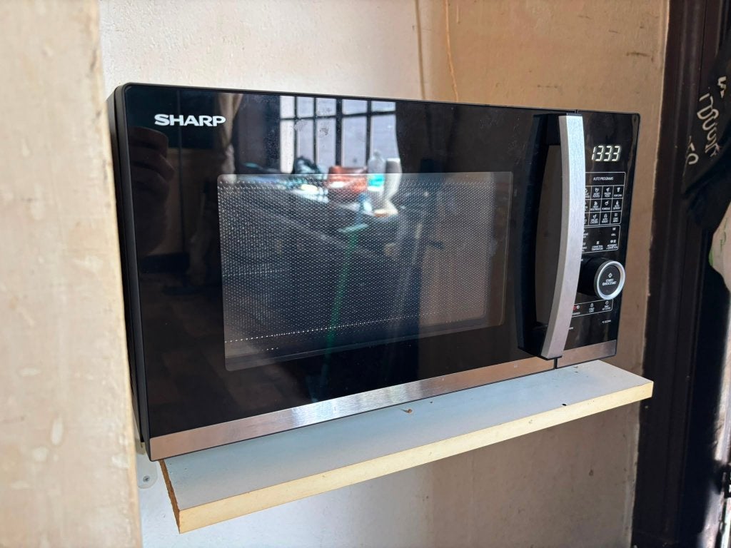 Sharp YC-QC254AE-B Flatbed Combi magnetron, Ophalen, Minder dan 45 cm, Vrijstaand, Hete lucht