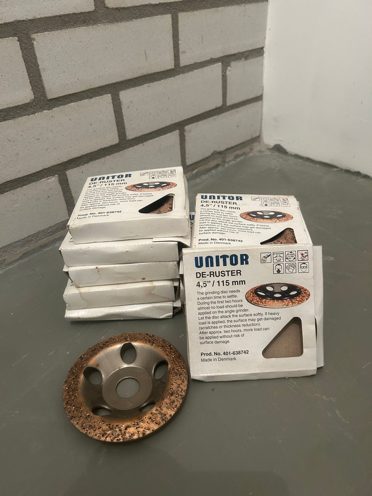 10x Unitor DE-RUSTER schijf 115mm voor haakse slijper, Ophalen of Verzenden, Nieuw, Overige typen, Overige merken