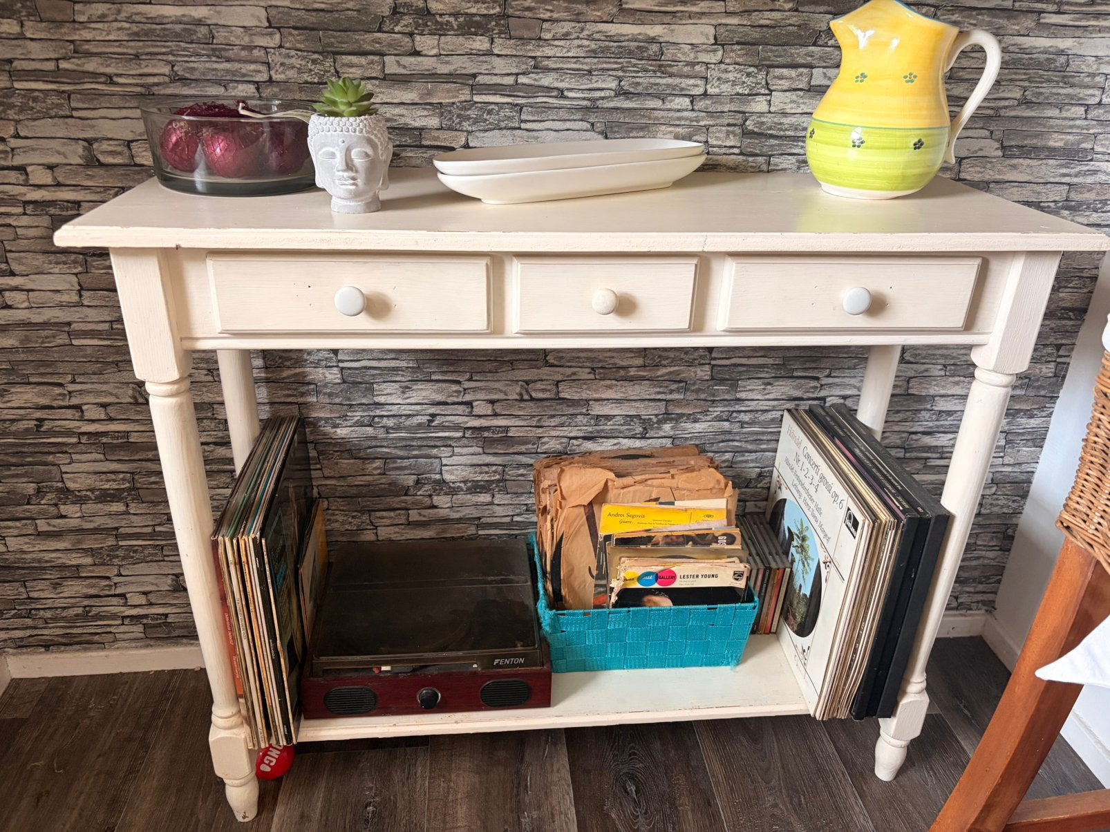 Sidetable, Ophalen, Gebruikt, 100 tot 150 cm, Eikenhout