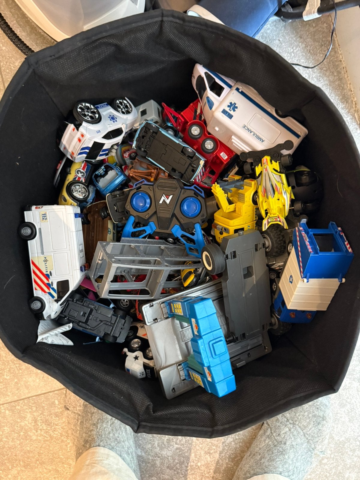 Mand vol auto’s etc, Ophalen, Gebruikt, Jongen of Meisje