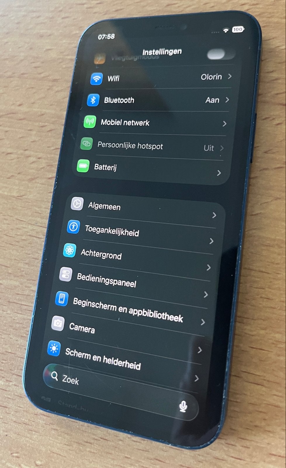 iPhone 12 - Blauw - 128 GB - Batterij 81%, Ophalen, Blauw, IPhone 12, Zonder simlock