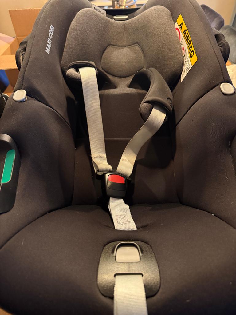 Maxi-Cosi met toebehoren: tas en slaapzak, Autogordel, Slaapstand, Ophalen of Verzenden, Zo goed als nieuw