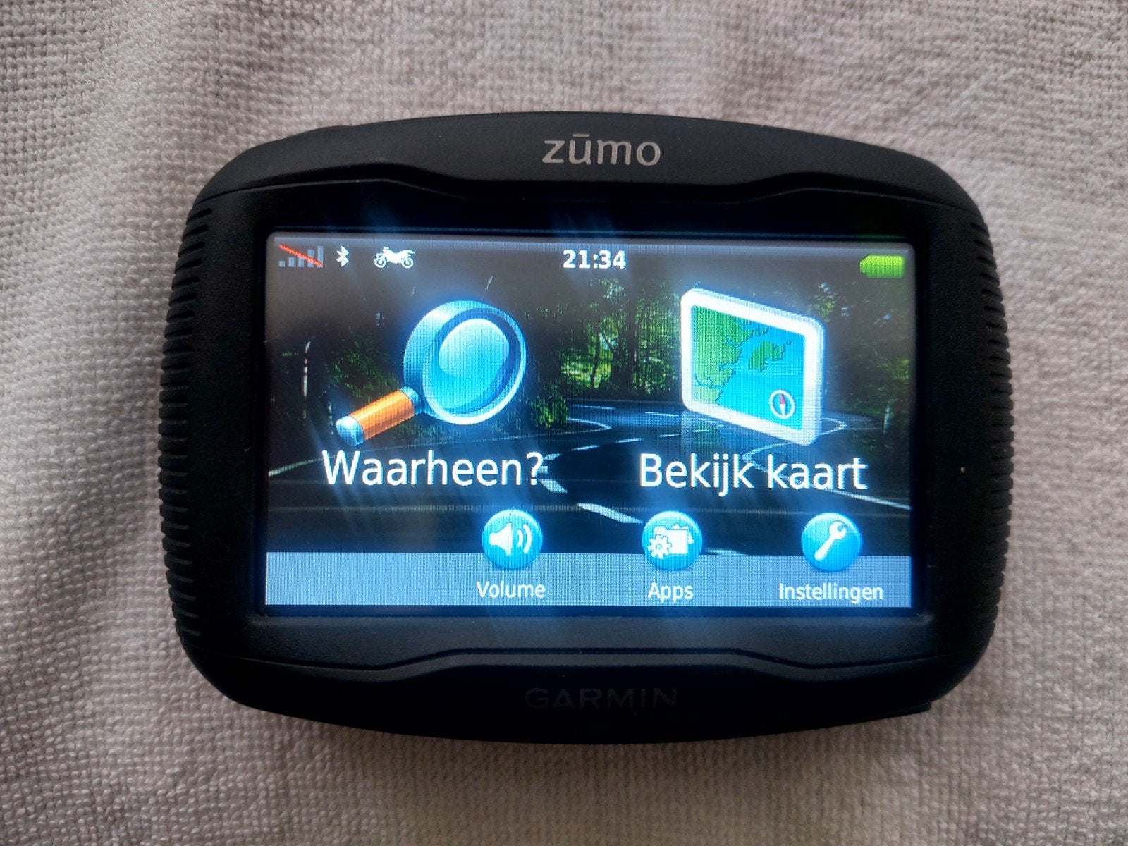 Garmin Zumo 350LM.  Betreft los toestel., Ophalen of Verzenden, Gebruikt