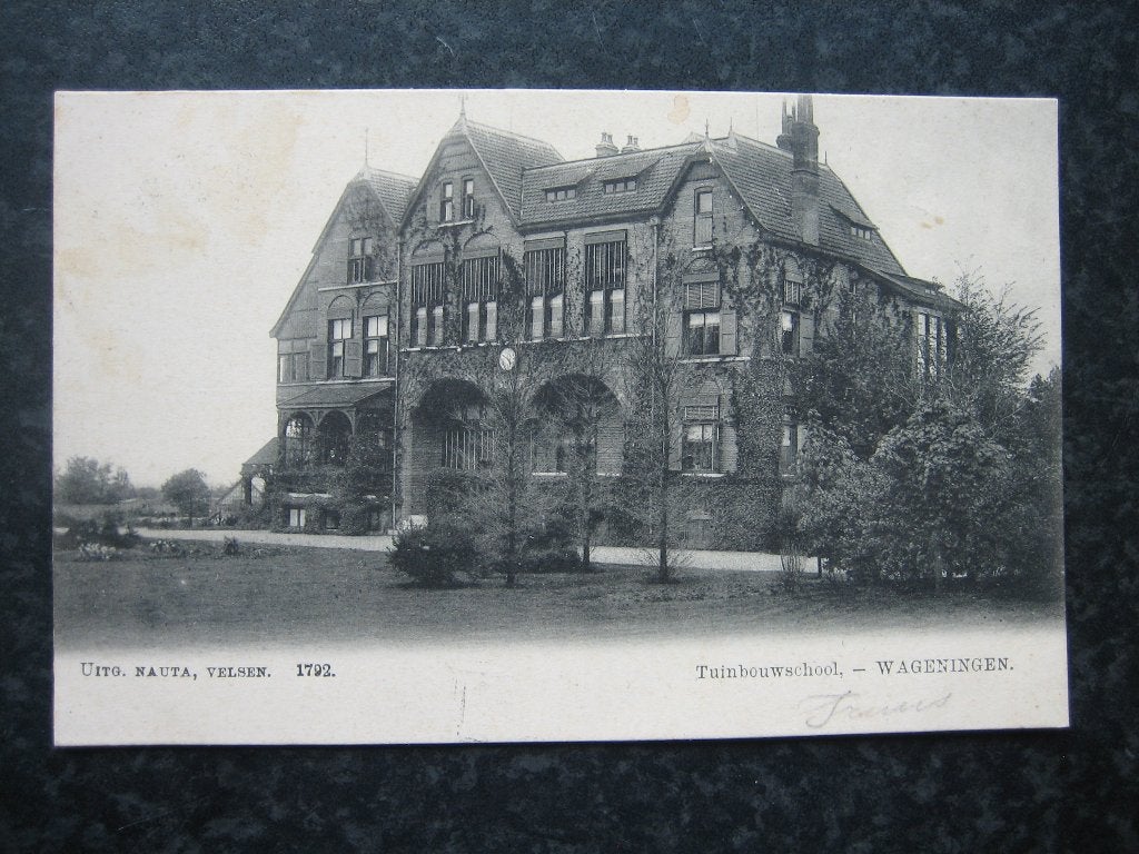 WAGENINGEN Tuinbouwschool 1905, Ophalen of Verzenden, Voor 1920, Gelderland