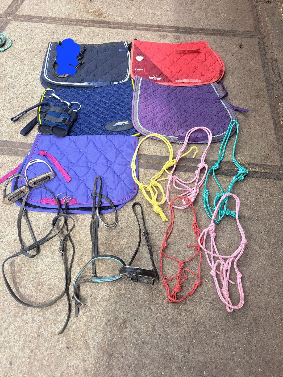 Partij paardenspullen maat pony/cob, alles voor €20, Dieren en Toebehoren, Paarden en Pony's | Dekens en Dekjes, Ophalen of Verzenden