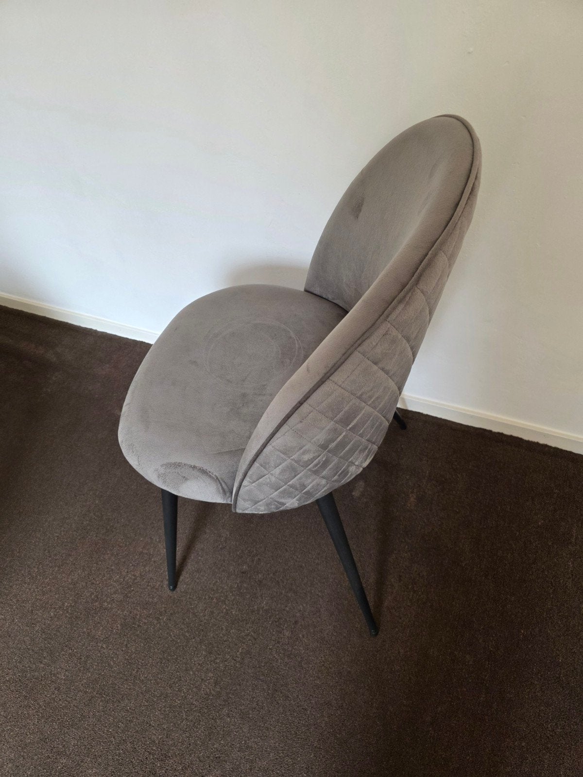 6 Nieuwe Grijze Stoelen van JYSK, Ophalen of Verzenden, Nieuw, Grijs, Vijf, Zes of meer stoelen