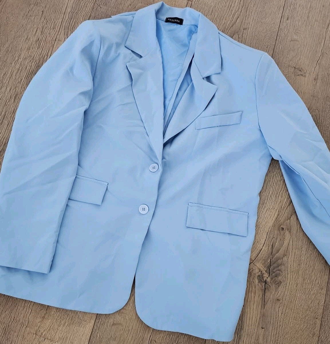 Lichtblauwe blazer, maat xl, Kleding | Dames, Blauw, Maat 46/48 (XL) of groter, Pescara, Ophalen of Verzenden