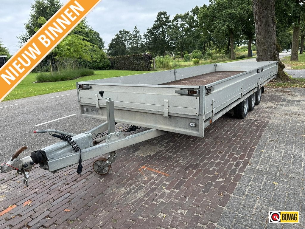 Hulco Medax-3 Tridem plateauwagen 3,5T 611x203cm 4.750,- ex, Gebruikt