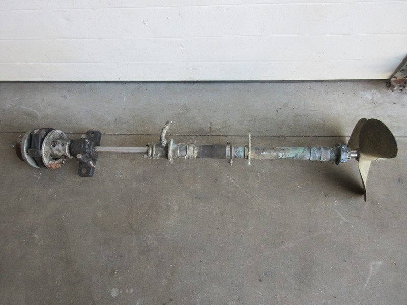 Schroef as set met propeller, lagers enz... as lengte 1,15 m, Ophalen, Gebruikt, Overige typen