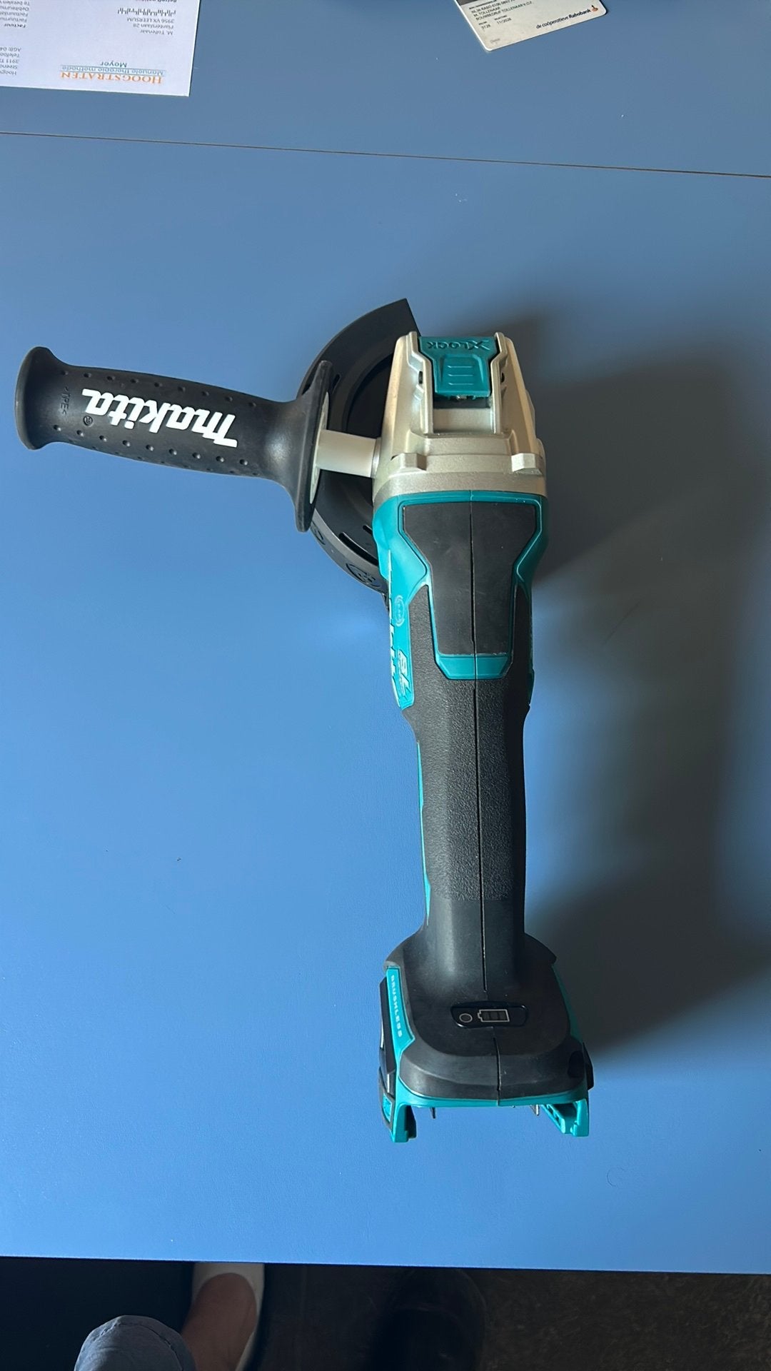 Accu slijptol makita 18v, Ophalen, Nieuw, Minder dan 700 watt, Haakse handslijpmachine