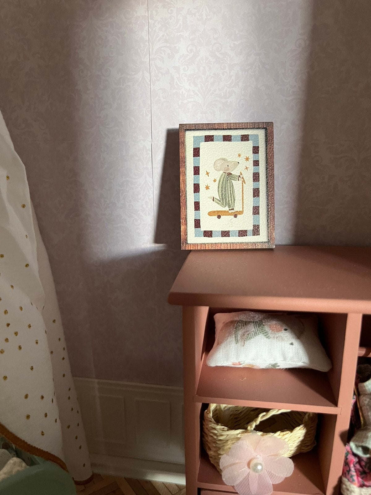 Schilderijtje poppenhuis voor bij maileg incl verzenden, Verzamelen, Ophalen, Nieuw, Poppenhuis