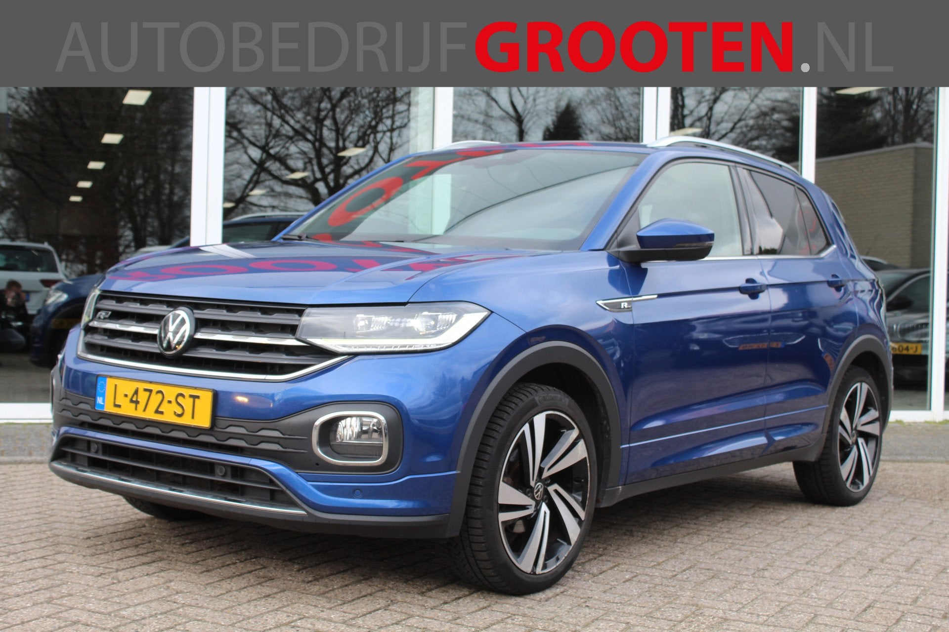 Volkswagen T-Cross 1.5 TSI Business R//Virt. dashboard//Stoe, Dealer onderhouden, 4 cilinders, 150 pk, Blauw