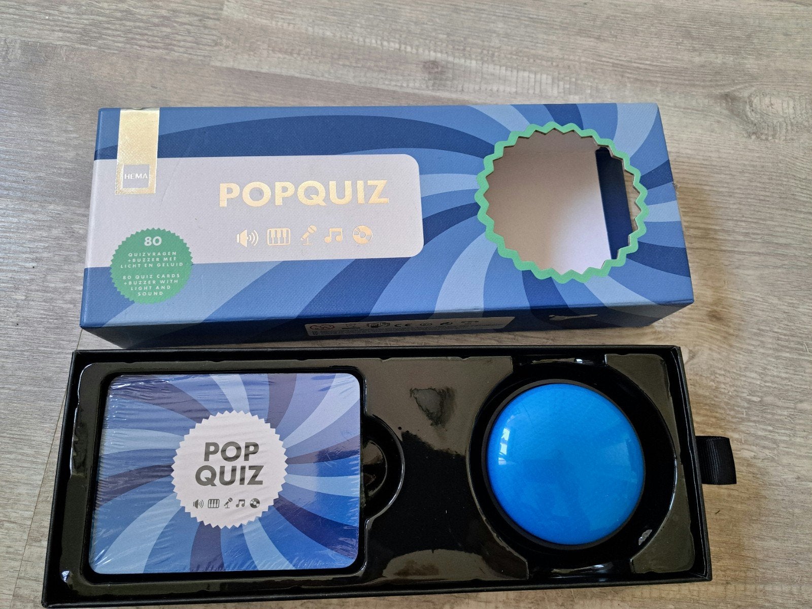 Hema Pop Op Quiz met buzzer, Vijf spelers of meer, Ophalen of Verzenden, Zo goed als nieuw, Hema