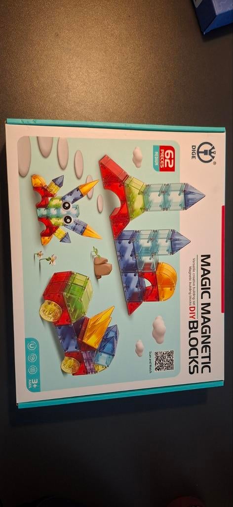 Magic Magnetic DIY Blocks - 62 Stuks, Kinderen en Baby's, Speelgoed | Bouwstenen, Overige merken, Onbekend, China, Nieuw, Info@dige.com