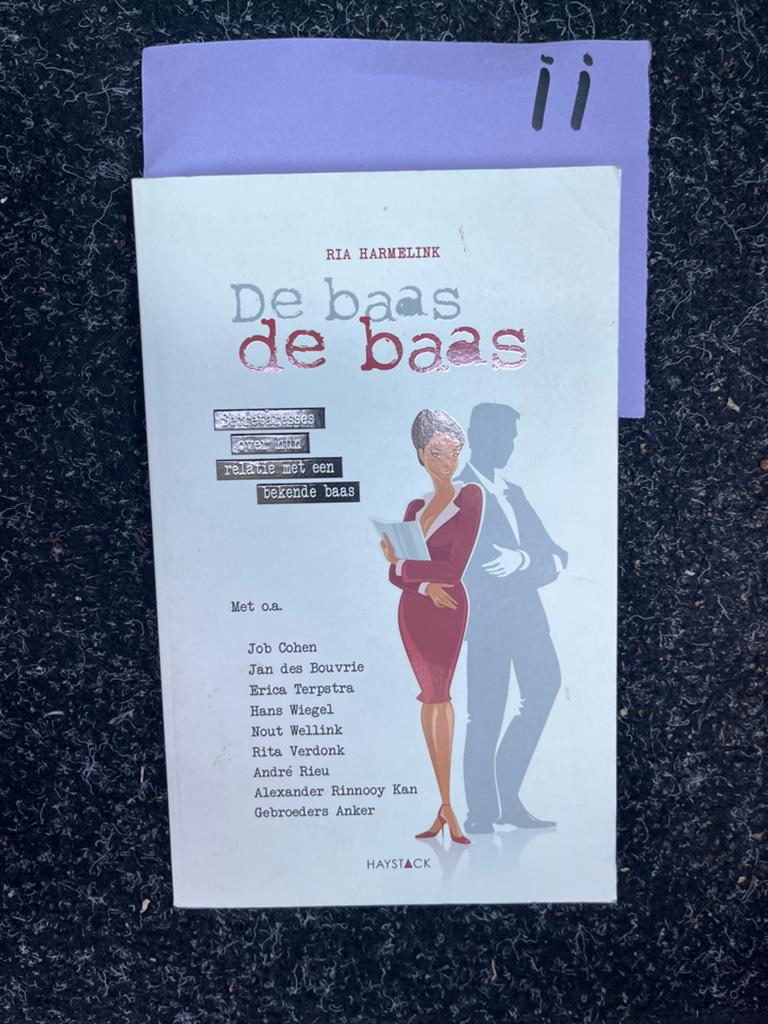 De Baas de Baas - Ria Harmelink (o.a. Job Cohen), Ophalen of Verzenden, Zo goed als nieuw, Nederland