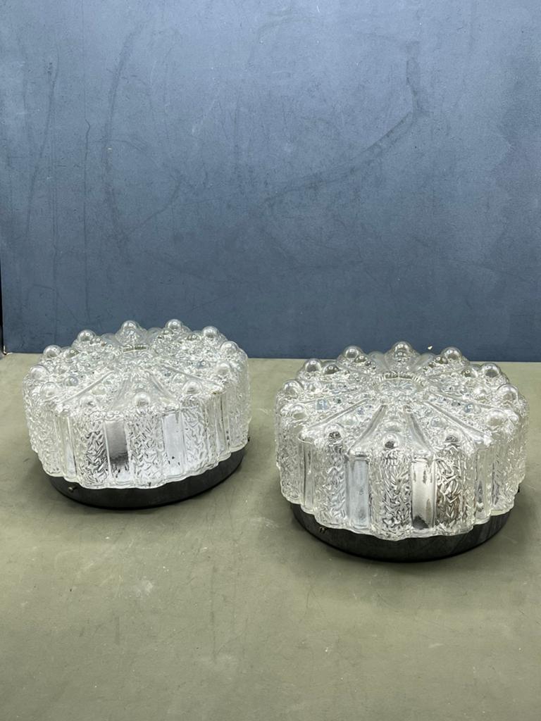 wandlamp uit de jaren 60, Ophalen of Verzenden, Zo goed als nieuw, Glas