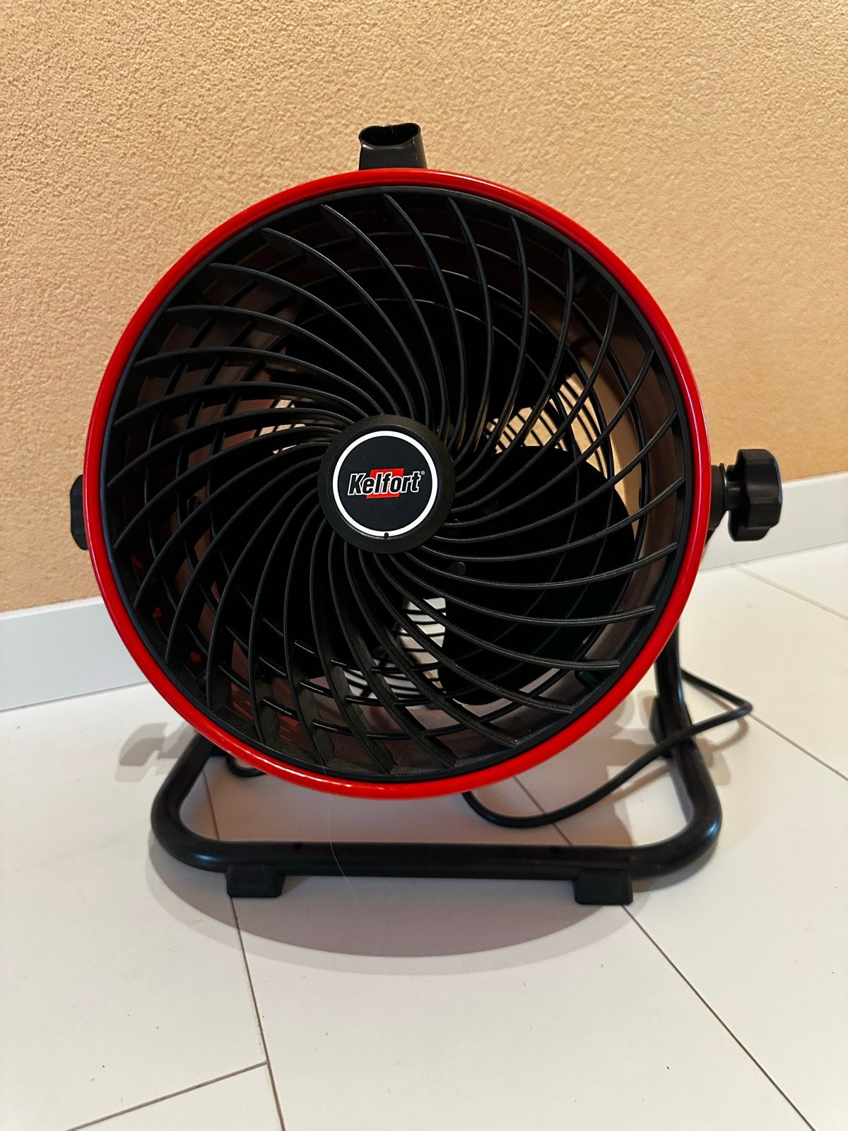 Kelfort Drumventilator 25 cm | Verhuurbuur Alkmaar, Witgoed en Apparatuur, Ventilatoren, Ophalen, Gebruikt, Vloerventilator